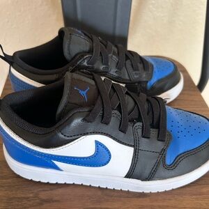 Jordan 1 Low Alt (ps) Royal Blue/White Black Hook & Loop size(2.5 B)